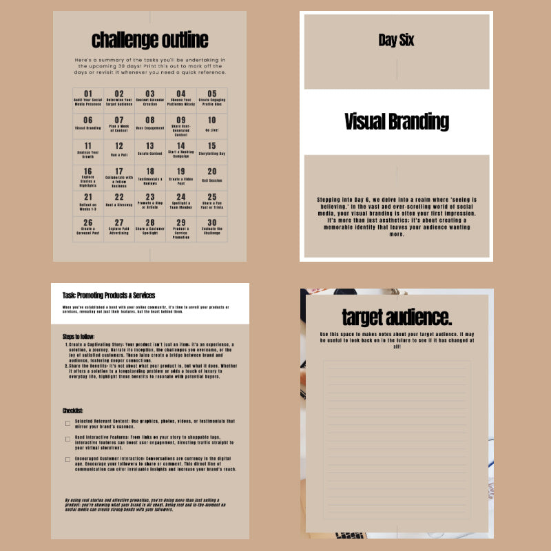 30 DAY SOCIAL MEDIA CHALLENGE WORKBOOK