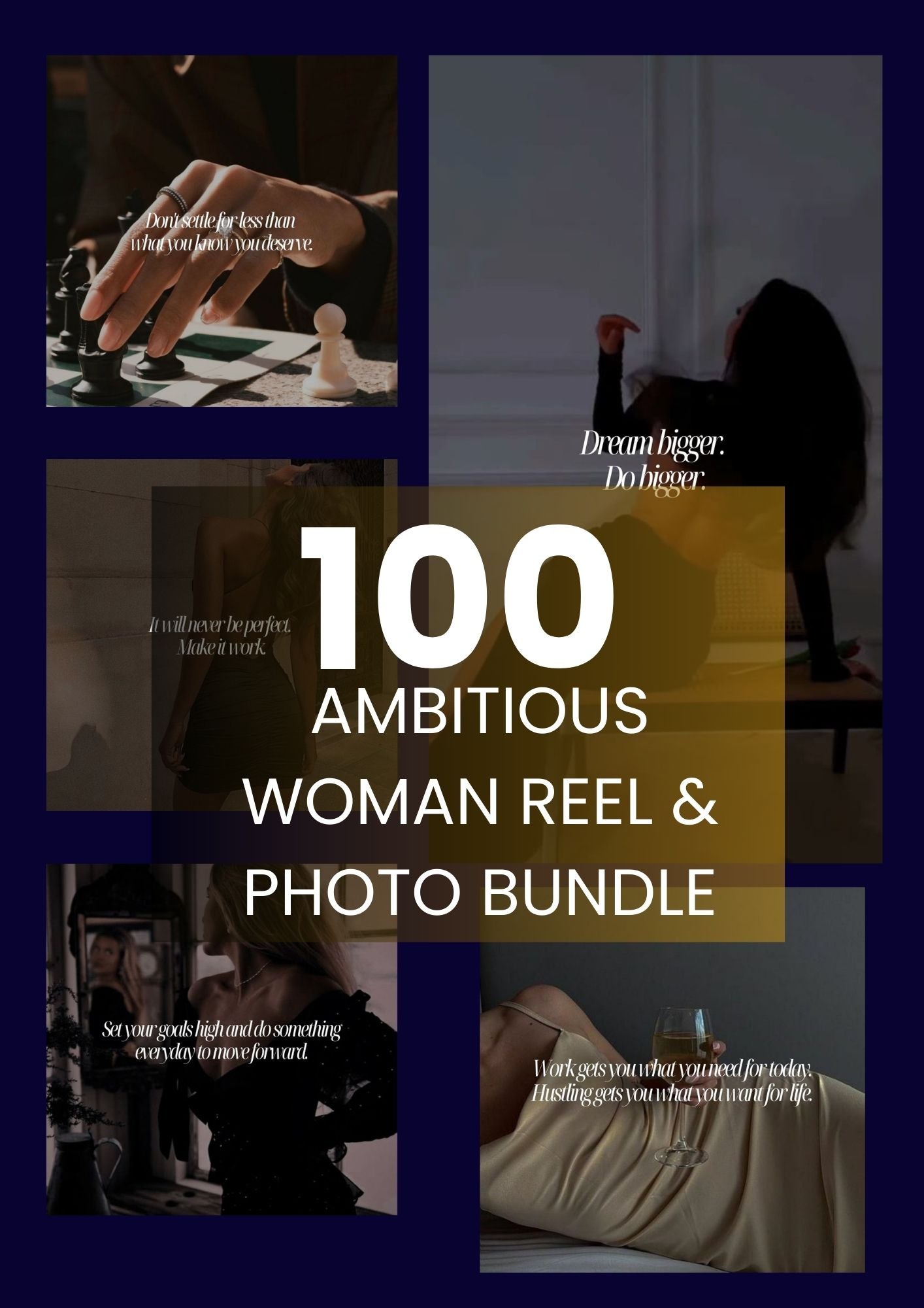 100 AMBITIOUS WOMAN REEL & PHOTO BUNDLE