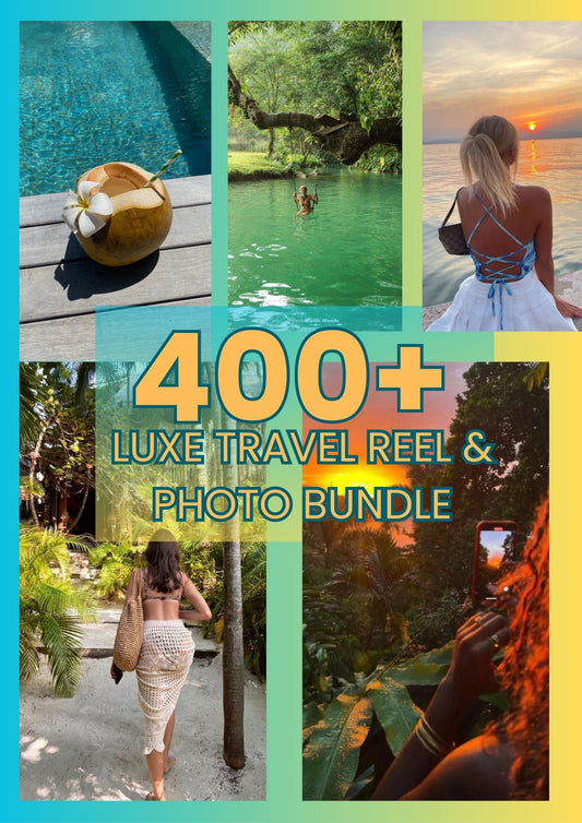 400+ LUXURY TRAVEL REEL & PHOTO BUNDLE