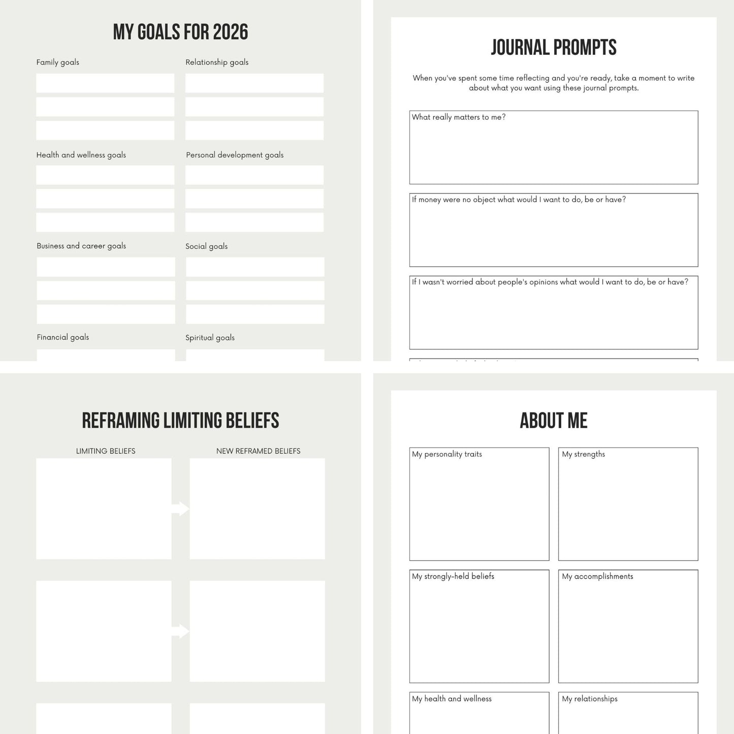 VISION BOARD WORKBOOK